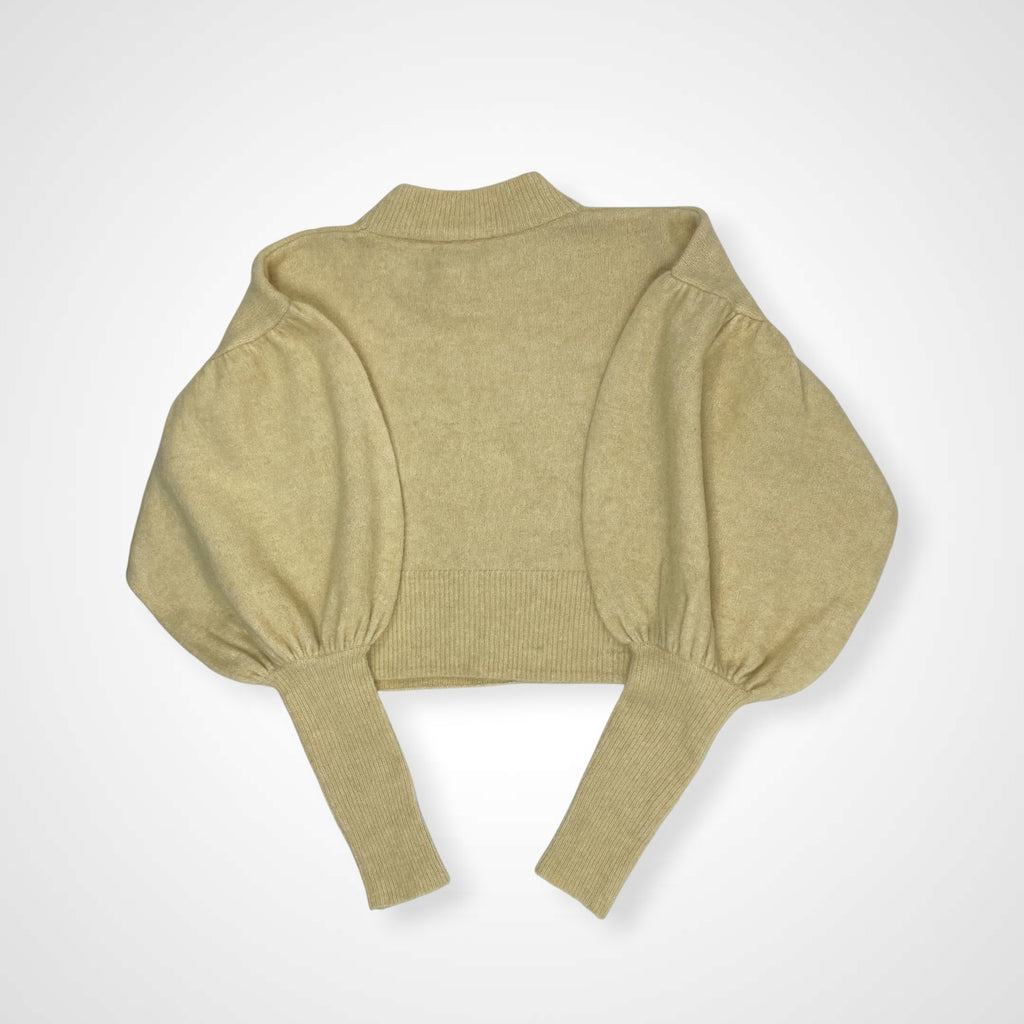 BAUM UND PFERDGARTEN バウムウンドヘルガーテン / アルパカMIXクロップドニット バルーンスリーブ BEAMS取扱い 参考定価：35,000程度 SIZE:L