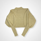 BAUM UND PFERDGARTEN バウムウンドヘルガーテン / アルパカMIXクロップドニット バルーンスリーブ BEAMS取扱い 参考定価：35,000程度 SIZE:L