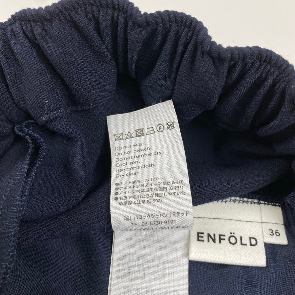ENFOLD エンフォルド / ゴムジョッパーズパンツ ダークネイビー 極美品 参考定価：21,000程度 SIZE：36