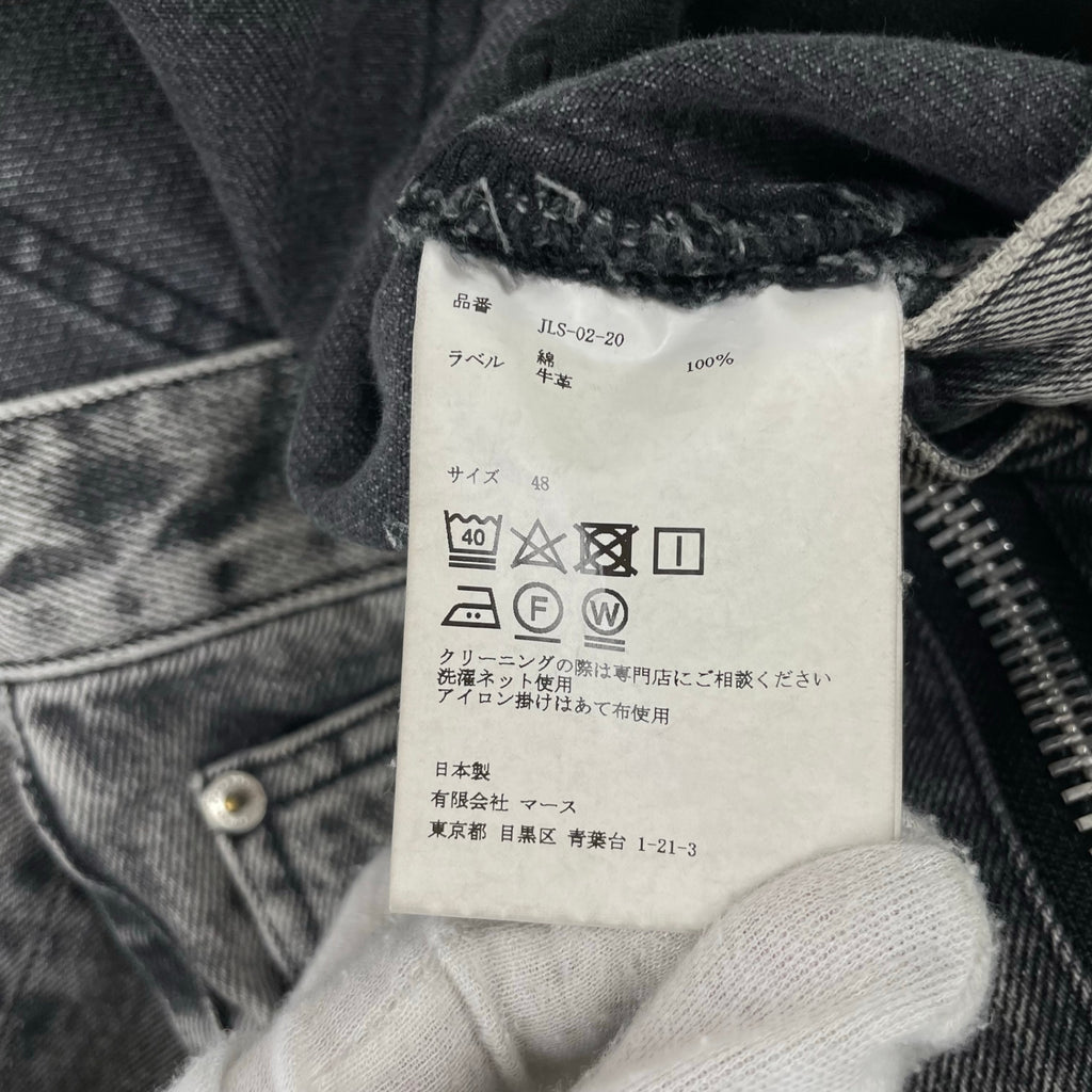 JOHN LAWRENCE SULLIVAN ジョンローレンスサリバン / WASHED DENIM ZIPPED 参考定価：45,000+tax SIZE:48
