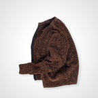 Ballsey ボールジー / シャイニーモールクルーネックカーディガン ブラウン 参考定価：21,000+tax SIZE:S