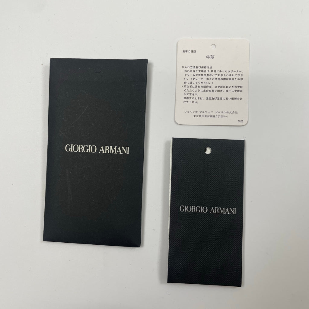 GIORGIO ARMANI ジョルジオ アルマーニ / PORTA TRUCCHI SAFFIANO トラベルポーチ タグ付 参考定価：120,000程度
