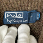 Polo by Ralph lauren / ユーロラルフ ラムウールショールカラーニット SIZE:XXL