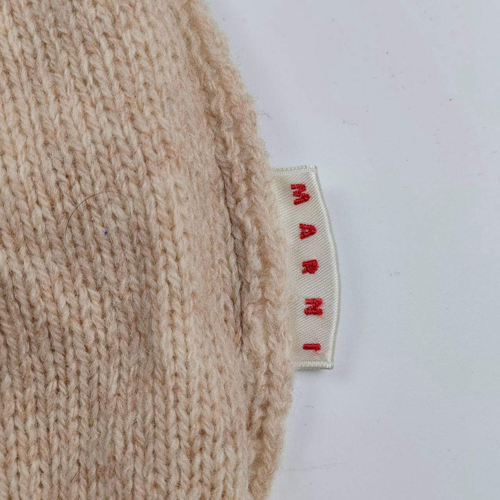 MARNI マルニ / ボーダーデザインガンジーニット 背面ボーダー ウール100％ SIZE:46(M程度)