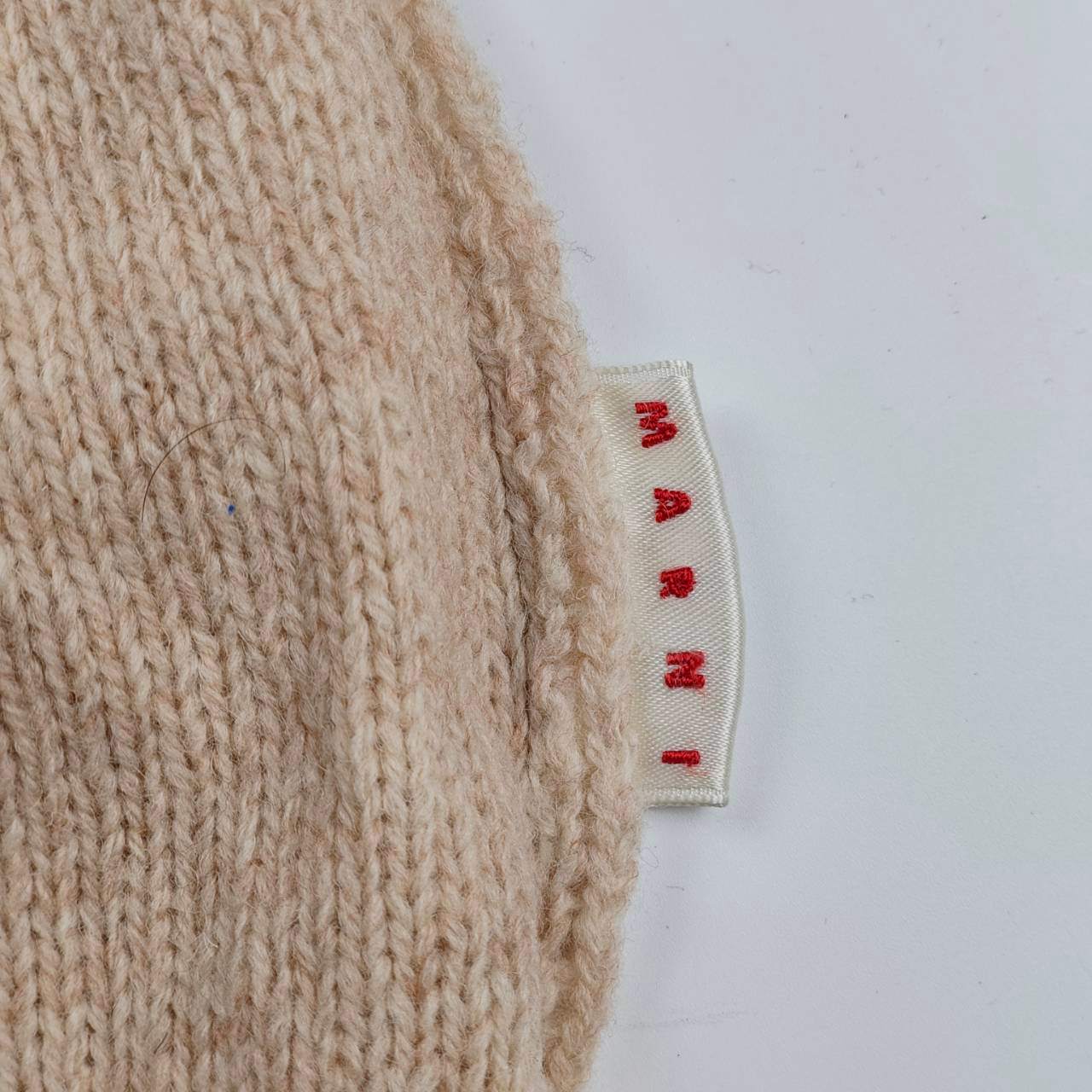 MARNI マルニ / ボーダーデザインガンジーニット 背面ボーダー ウール100％ SIZE:46(M程度)