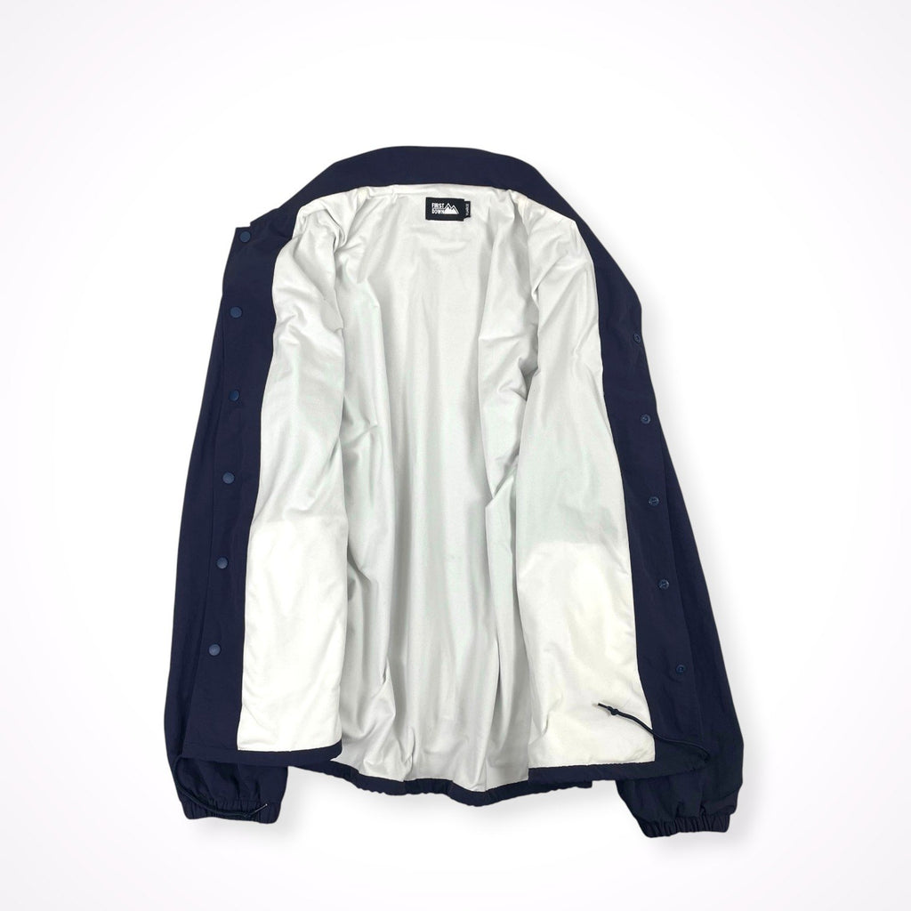 stacks bookstore × FIRST DOWN / コラボ 刺繍ロゴコーチジャケット ネイビー SIZE:XL