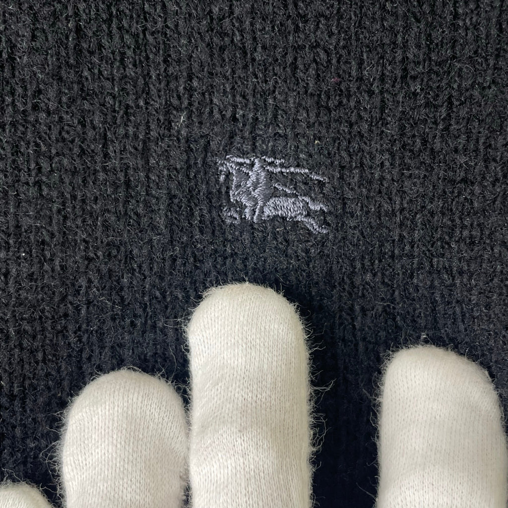 BURBERRY LONDON / シェットランドウール ハーフジップニット イタリア製 参考定価：64,000程度 SIZE:M
