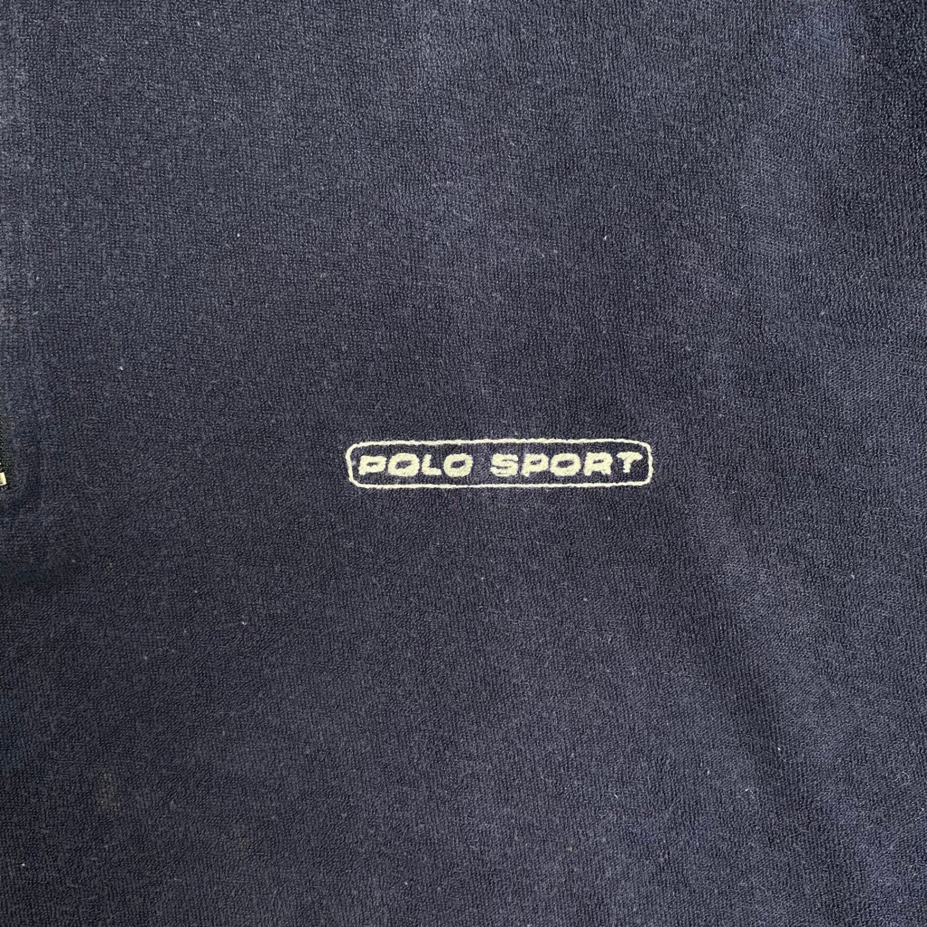 90s POLO SPORT ポロスポーツ / ヴィンテージ パイル ハーフジップシャツ カナダ製 SIZE:XL