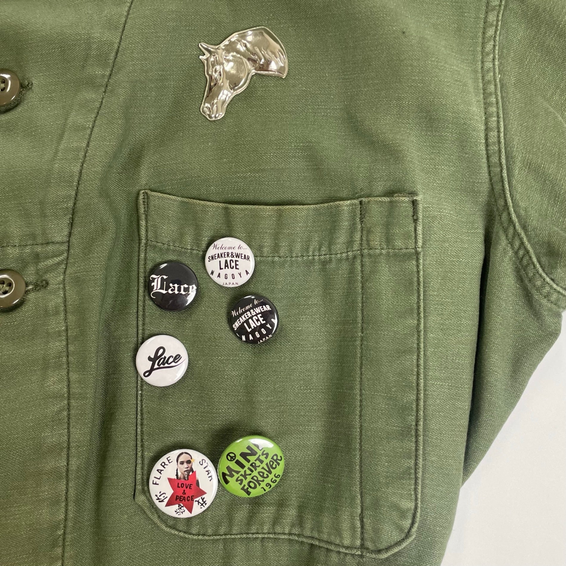 VINTAGE ヴィンテージ / リメイクオールインワン コットンサテン OG-107 ツナギ SIZE：L程度