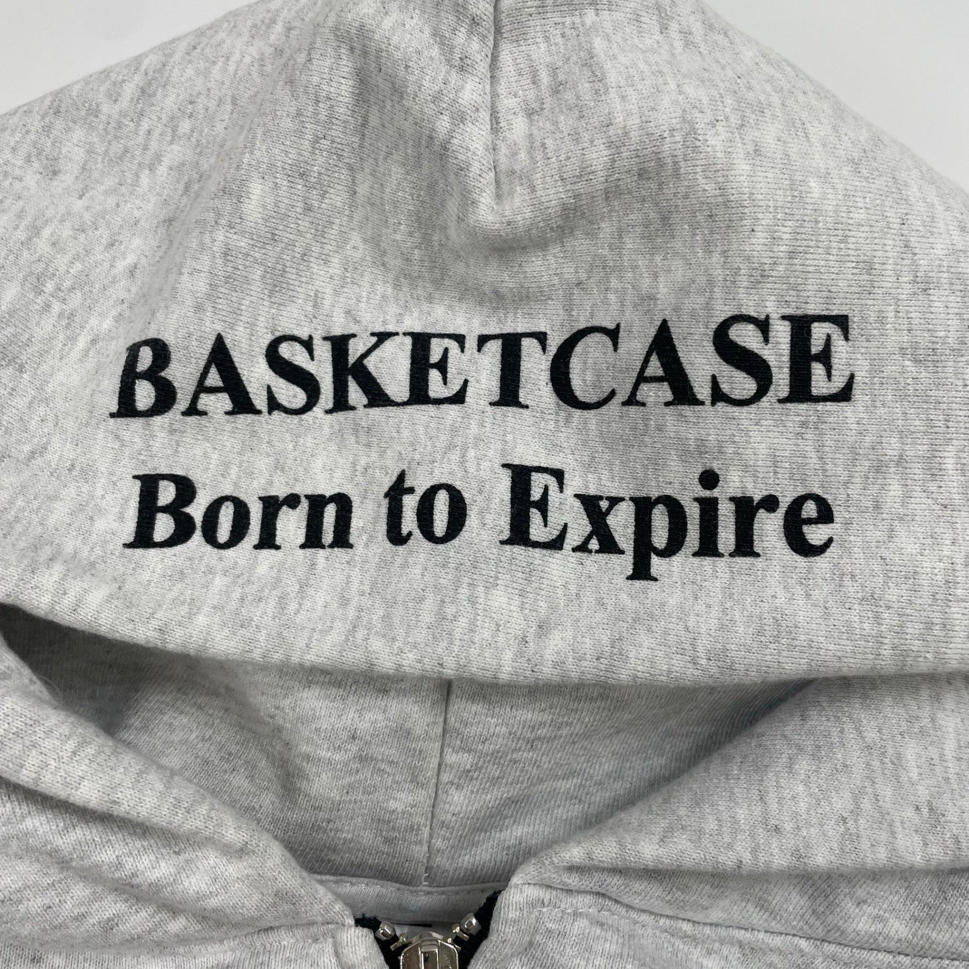 Basketcase gallery バスケットケース ギャラリー / Born To Expire 人体フーディ 短丈 参考定価：35,000程度 SIZE：S