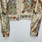 HERMES エルメス / カレライニング リネンデニムジャケット ゴルチエ期 参考定価：520,000程度 SIZE：36