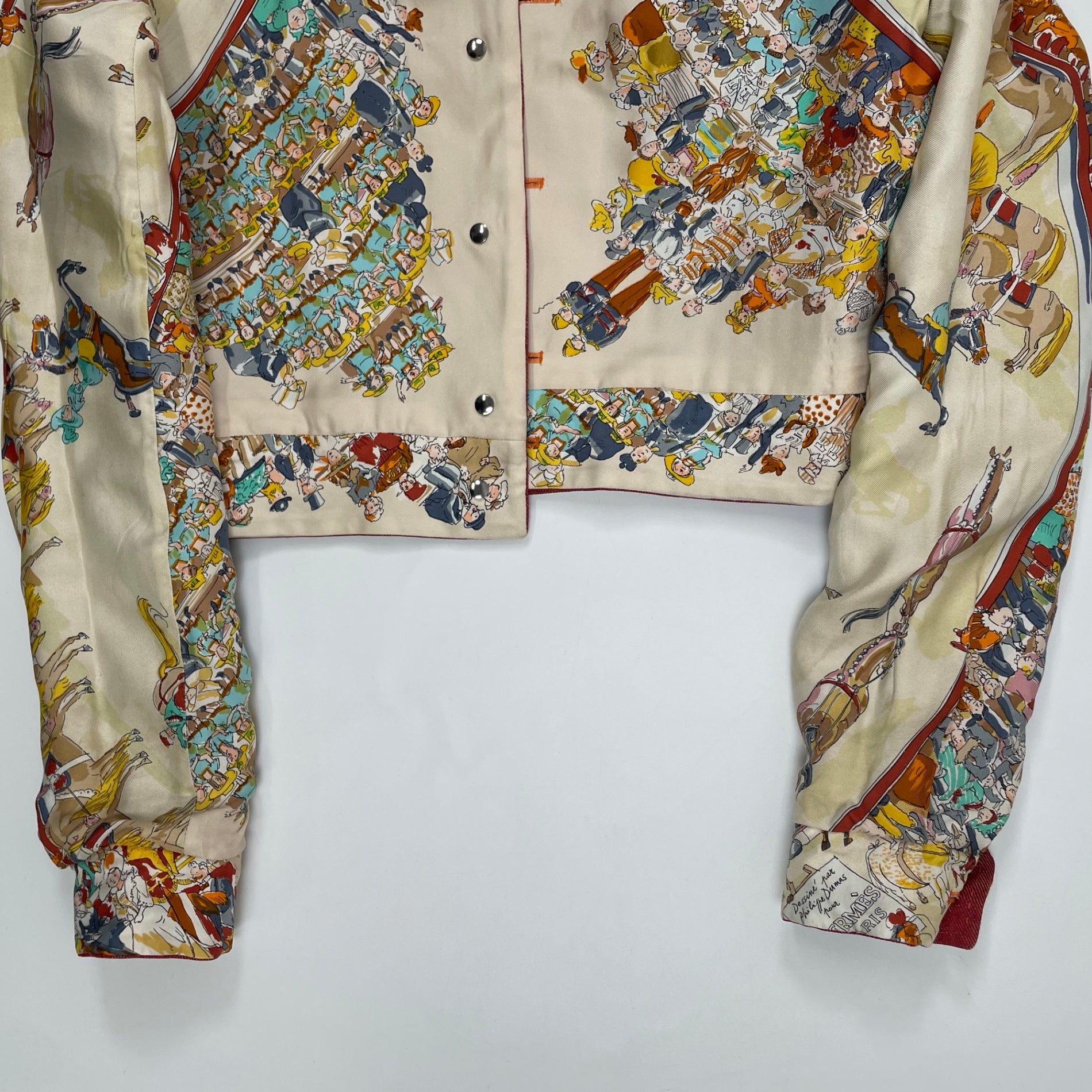 HERMES エルメス / カレライニング リネンデニムジャケット ゴルチエ期 参考定価：520,000程度 SIZE：36