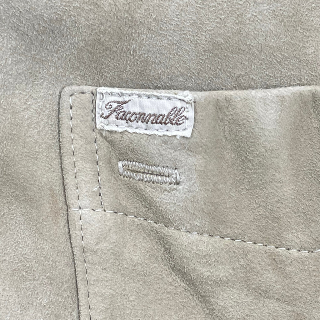 VINTAGE ヴィンテージ FACONNABLE / 古着 ゴートレザーシャツ ボタンダウン SIZE:L