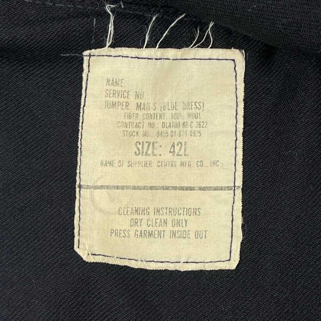 US NAVY / 米軍実物 セーラー ユニフォーム SIZE：42L