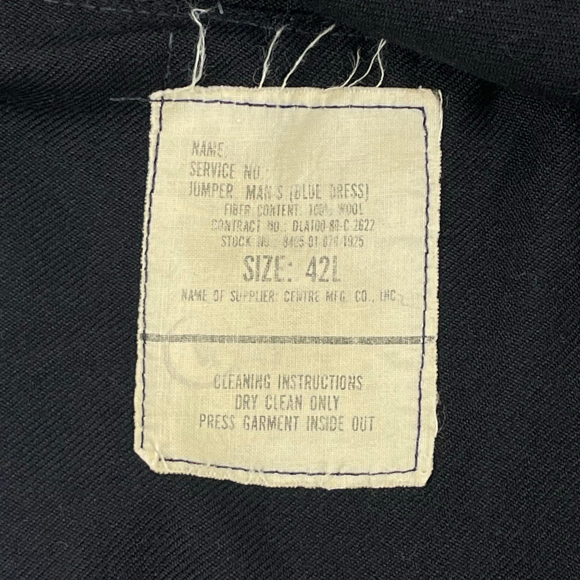 US NAVY / 米軍実物 セーラー ユニフォーム SIZE：42L