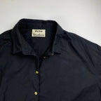Acne Studios アクネ ストゥディオズ / ビッグシルエットシャツワンピース コットン100％ 金ボタン 参考定価：39,000+tax SIZE:34