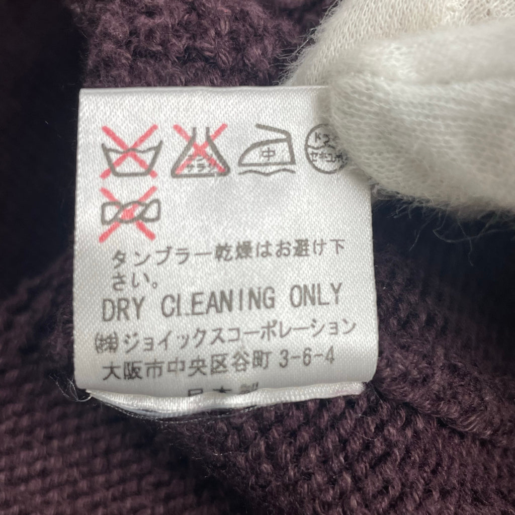 Paul Smith COLLECTION ポールスミスコレクション / コットンウールニット バーガンディ 参考定価：40,000程度 SIZE:L