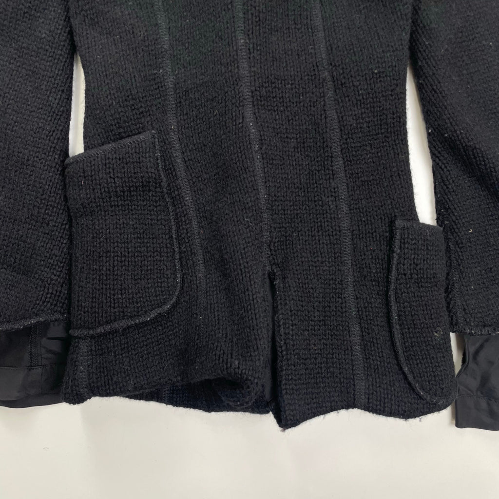 JUNYA WATANABE COMME des GARCONS ジュンヤワタナベ コムデギャルソン / 07AW アシンメトリーポケット ウールニットスリムジャケット SIZE:SS