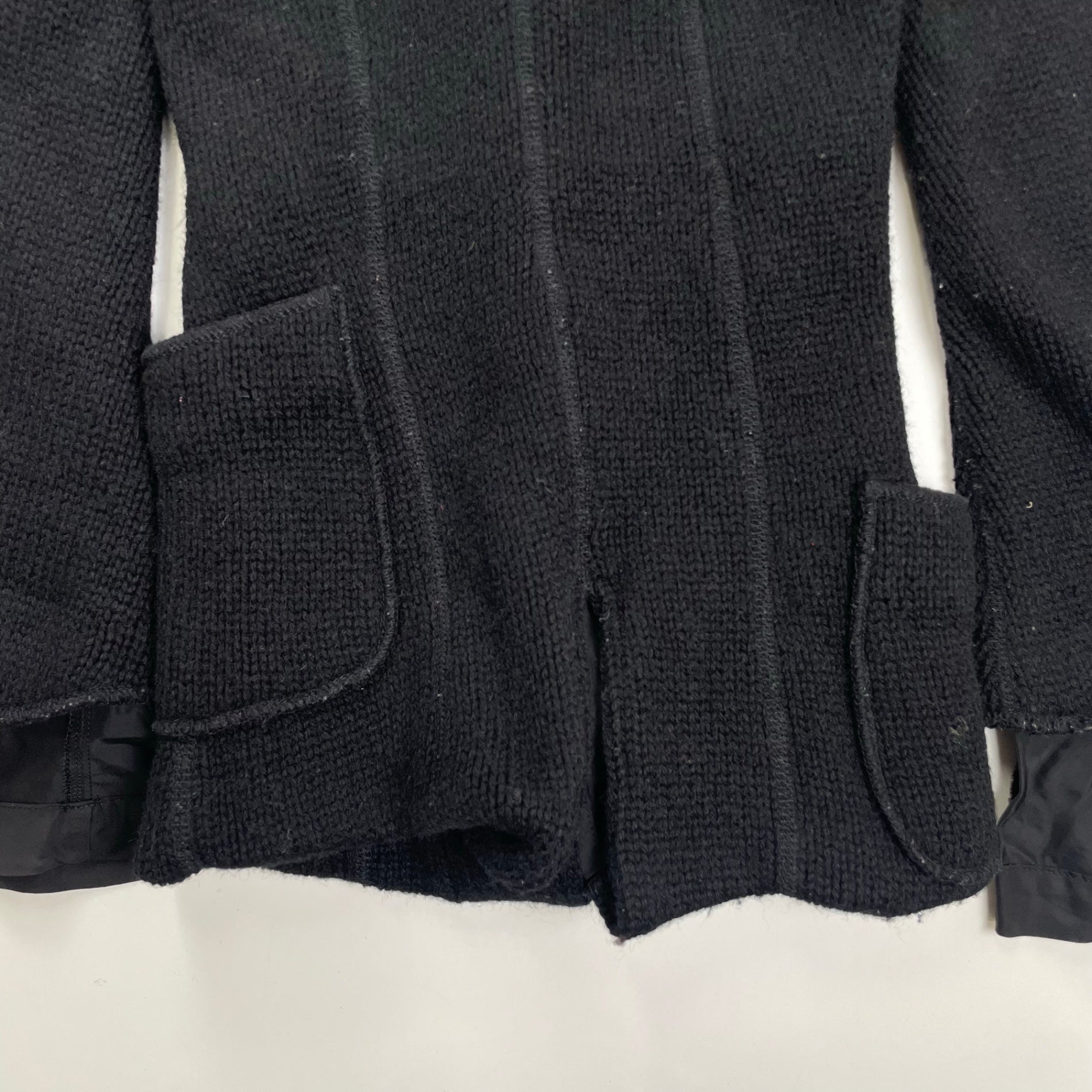 JUNYA WATANABE COMME des GARCONS ジュンヤワタナベ コムデギャルソン / 07AW アシンメトリーポケット ウールニットスリムジャケット SIZE:SS