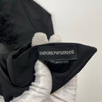EMPORIO ARMANI / ループファーストール ブラック 参考定価：65,000程度