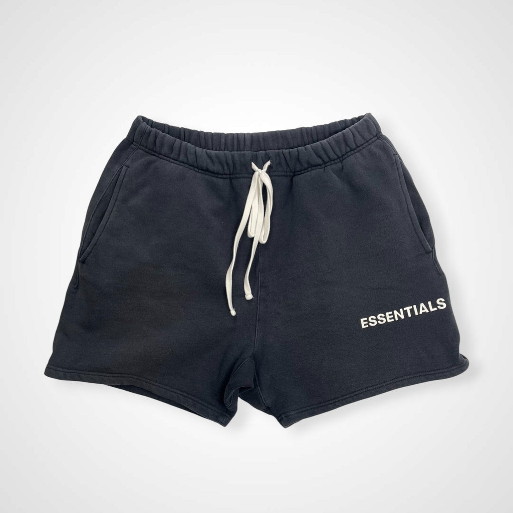 ESSENTIALS エッセンシャルズ / ロゴスウェットハーフパンツ ブラック 参考定価：20,000程度 SIZE:M
