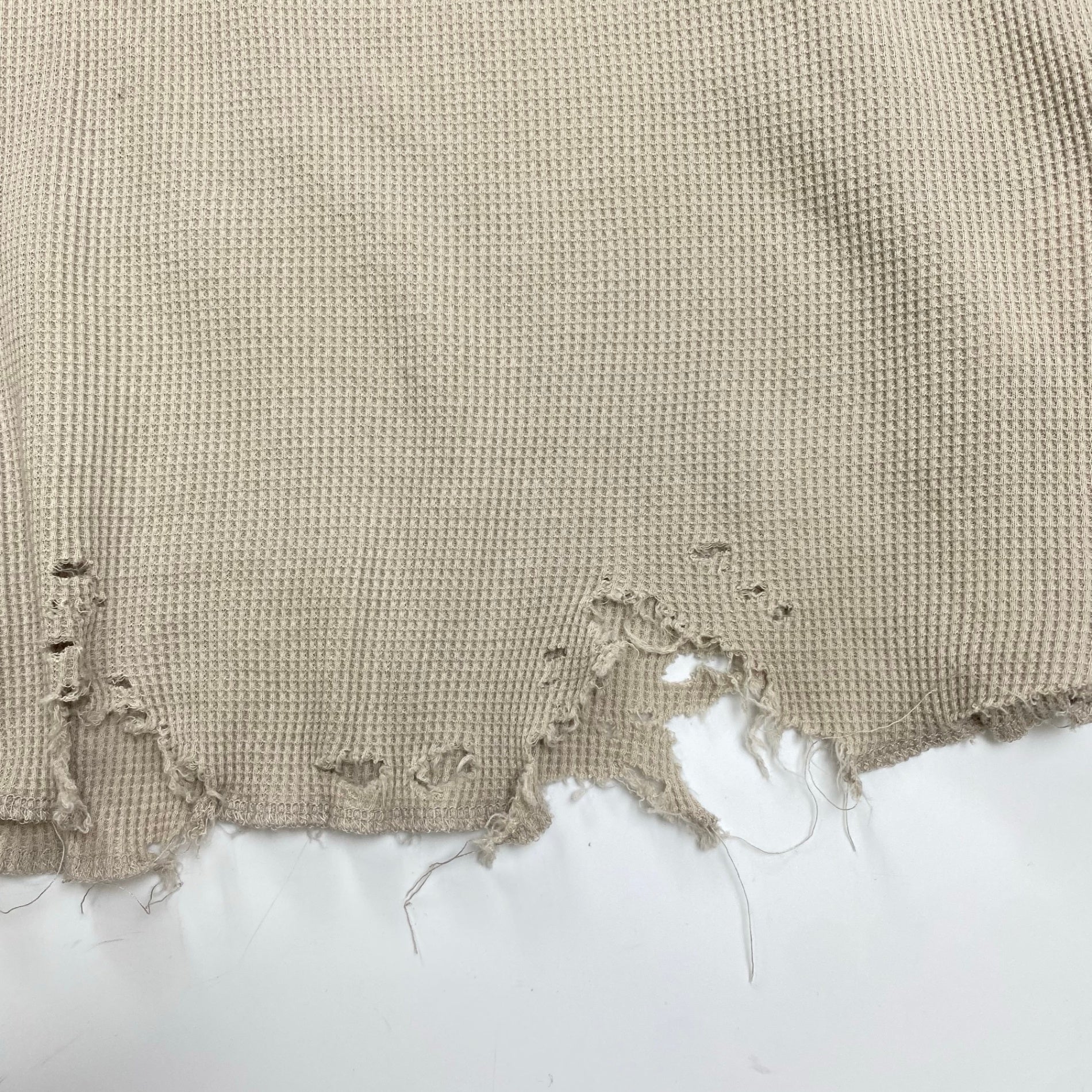 ANCELLM アンセルム / DAMAGE WAFFLE CREW LS T-SHIRT ワッフル カットソー 25AW 参考定価：17,000+tax SIZE:1