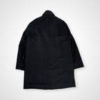 VINTAGE ヴィンテージ / ピュアカシミヤコート フード収納 ブラック 参考定価：200,000程度 SIZE:LL