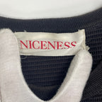 NICENESS / MORRIS ウーブンワッフルTシャツ SIZE:M