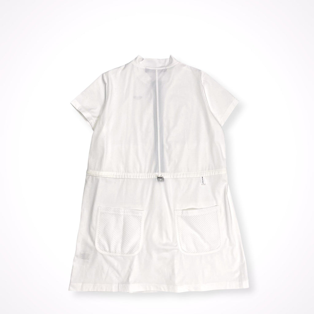 MUNITALP / ハーフジップ メッシュポケット チュニックワンピース 参考定価：42,000程度 SIZE:40