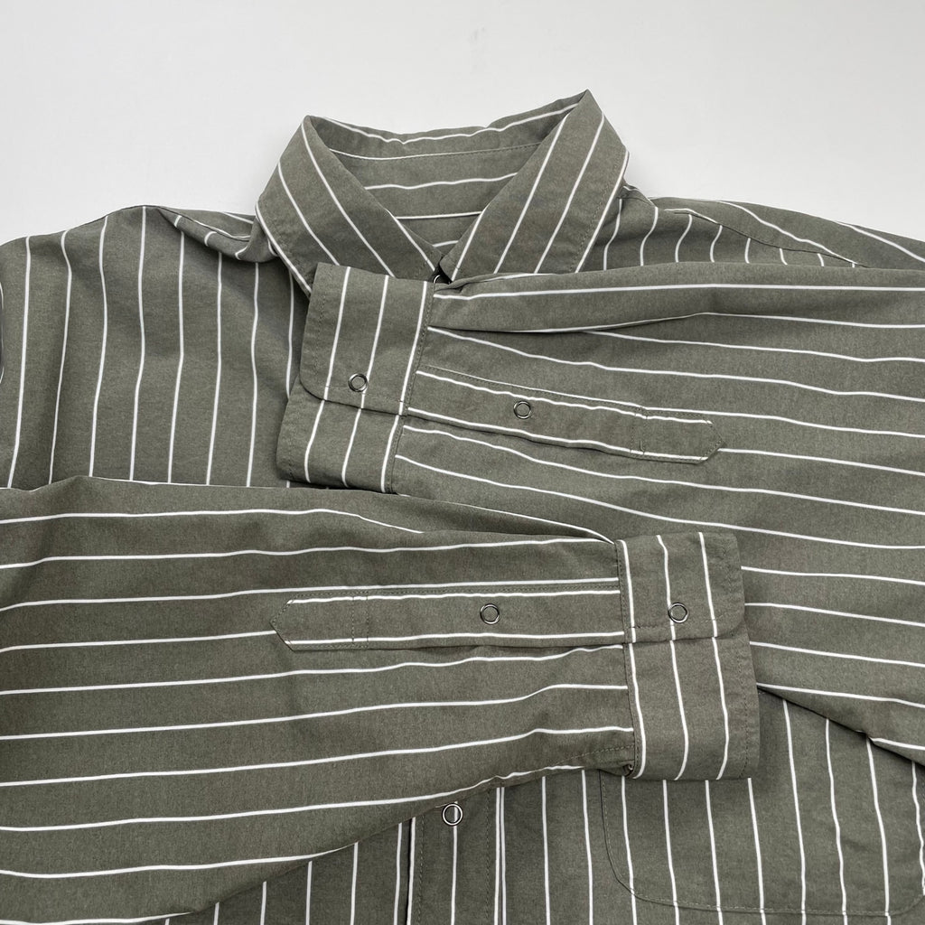 BURLAP OUTFITTER バーラップアウトフィッター / L/S B.B SHIRT PRINTED シャツ SUPPLEX 参考定価：17,000+tax SIZE:M