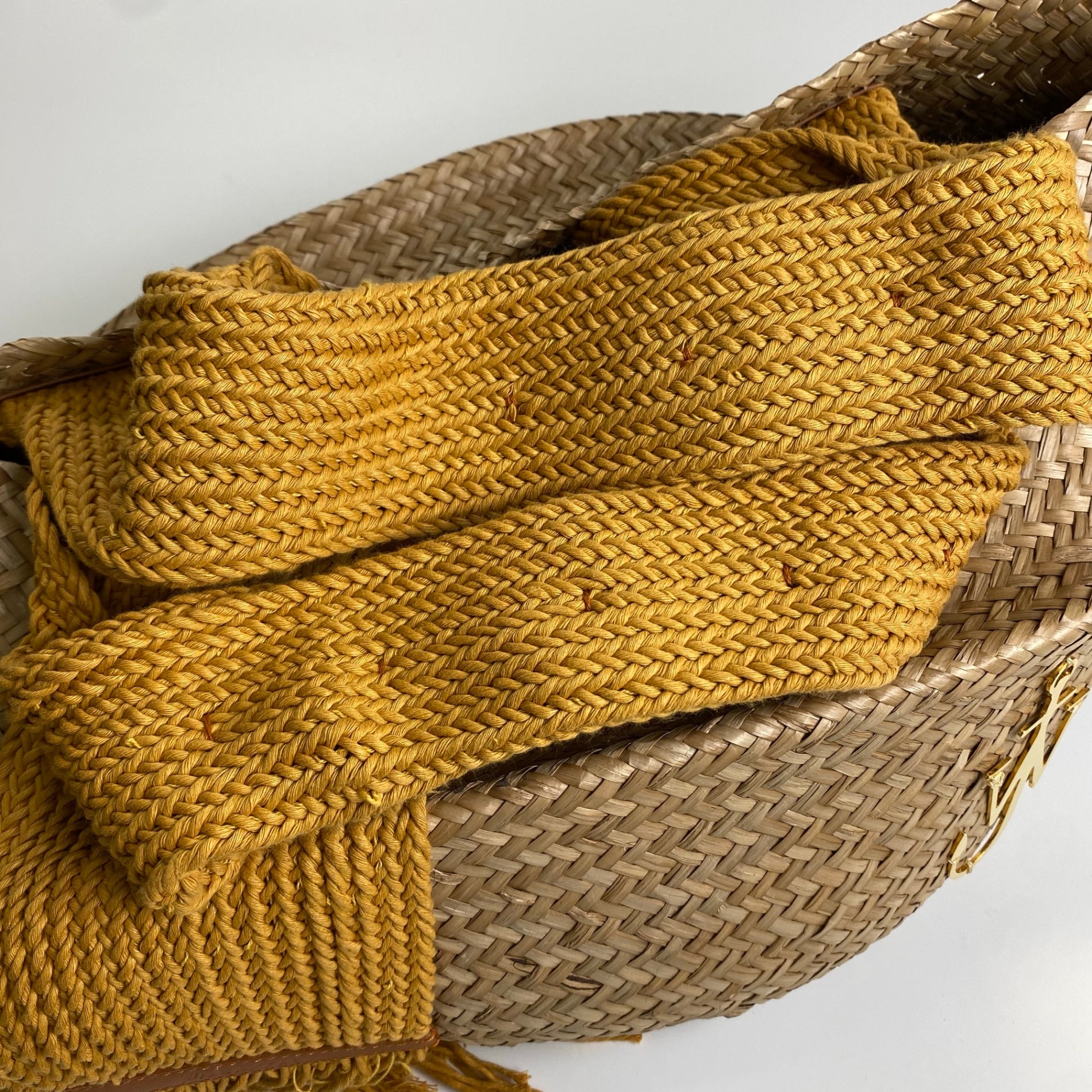 J.W ANDERSON ジェイダブリューアンダーソン / BASKET BAG カゴバッグ フリンジ ロゴ 参考定価：37,000+tax