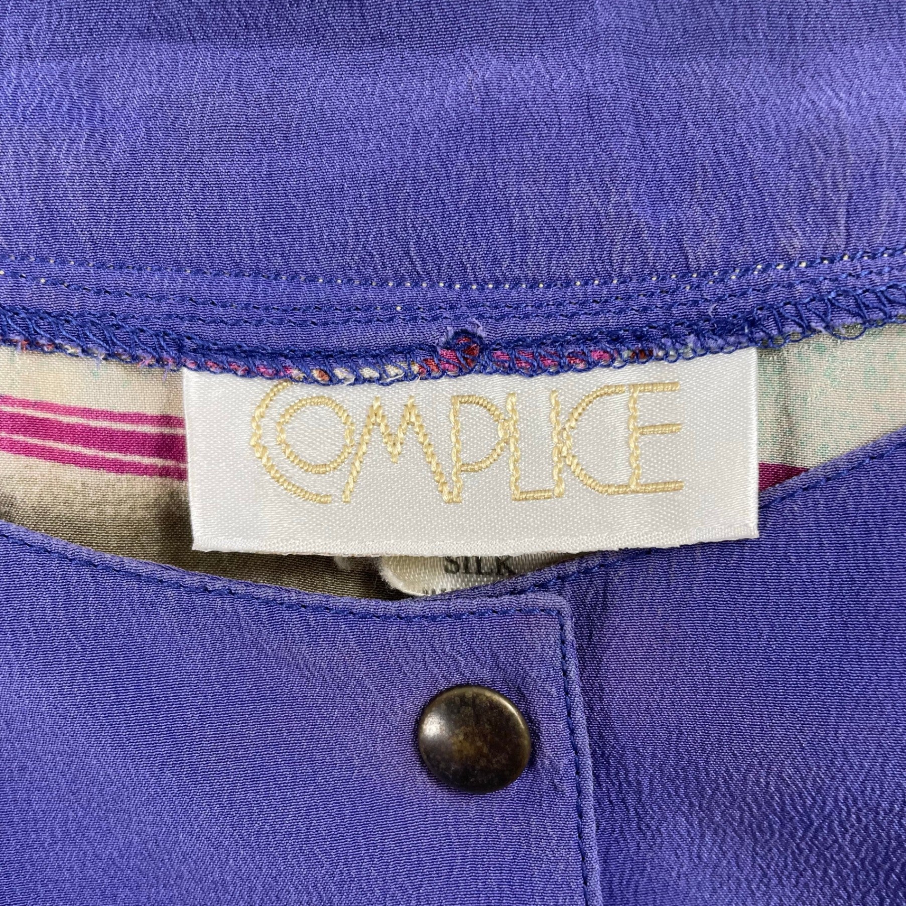 VINTAGE / ヴィンテージシルクノースリーブカットソー SIZE:38