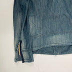 DIESEL ディーゼル / 00s ギミックジップデニムジャケット ライダース ベスト SIZE：S