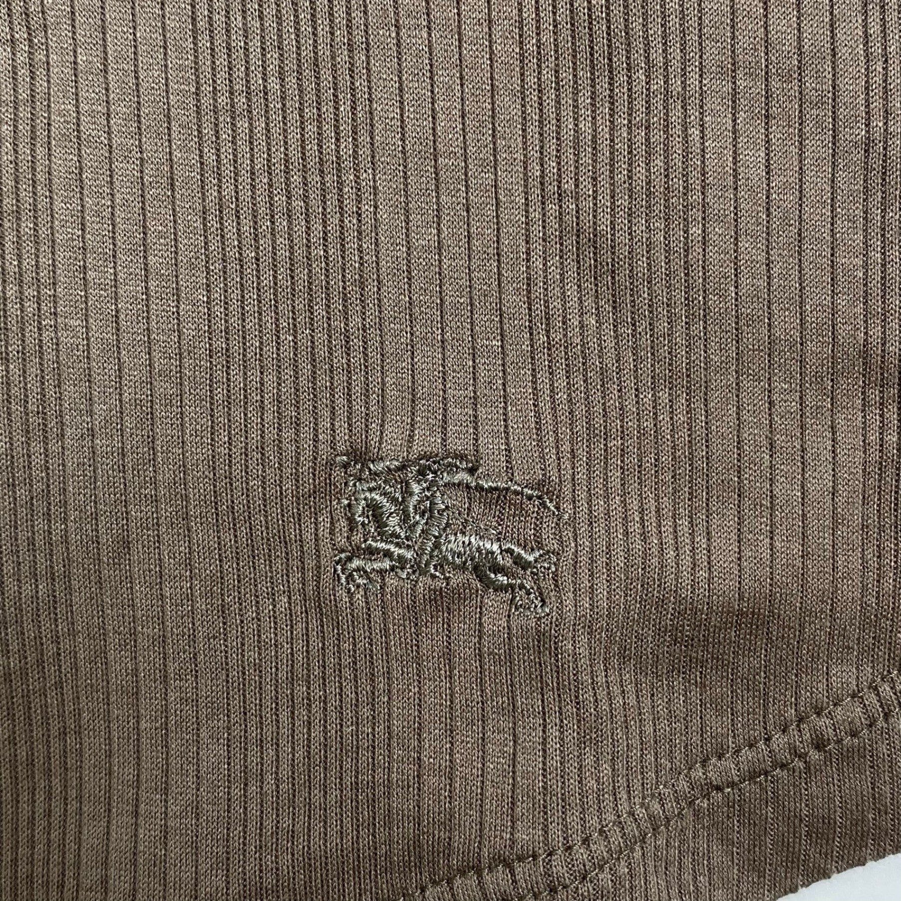 BURBERRY LONDON バーバリー ロンドン / ギミック プルオーバーシャツ カットソー ブラウン SIZE:2(M程度)