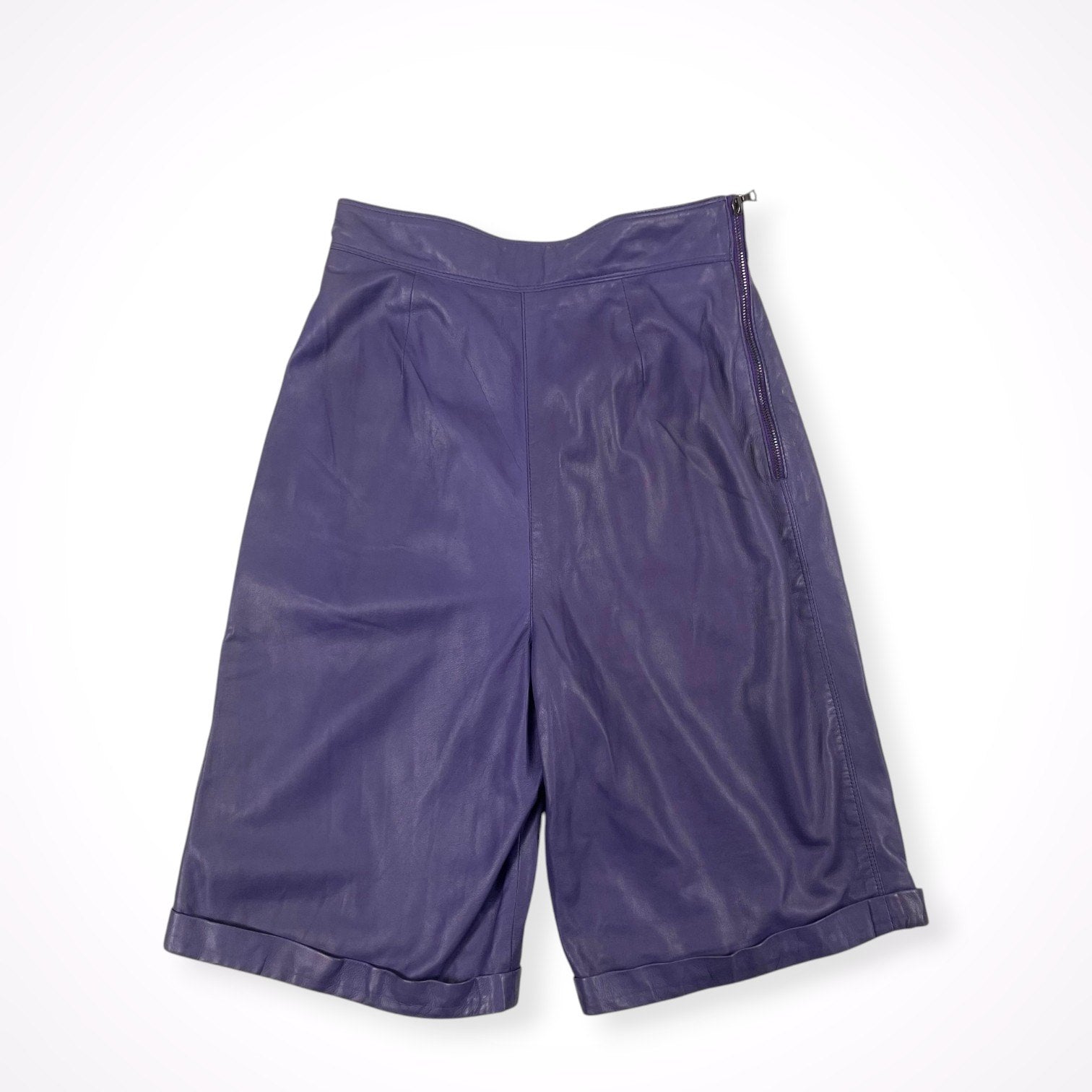 Gianni Versace / レザーハーフパンツ 参考定価：200,000程度 SIZE:W68