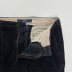 OLD GAP オールドギャップ / 00s 太畝コーデュロイ2タックワイドパンツ ブラック SIZE:31/32