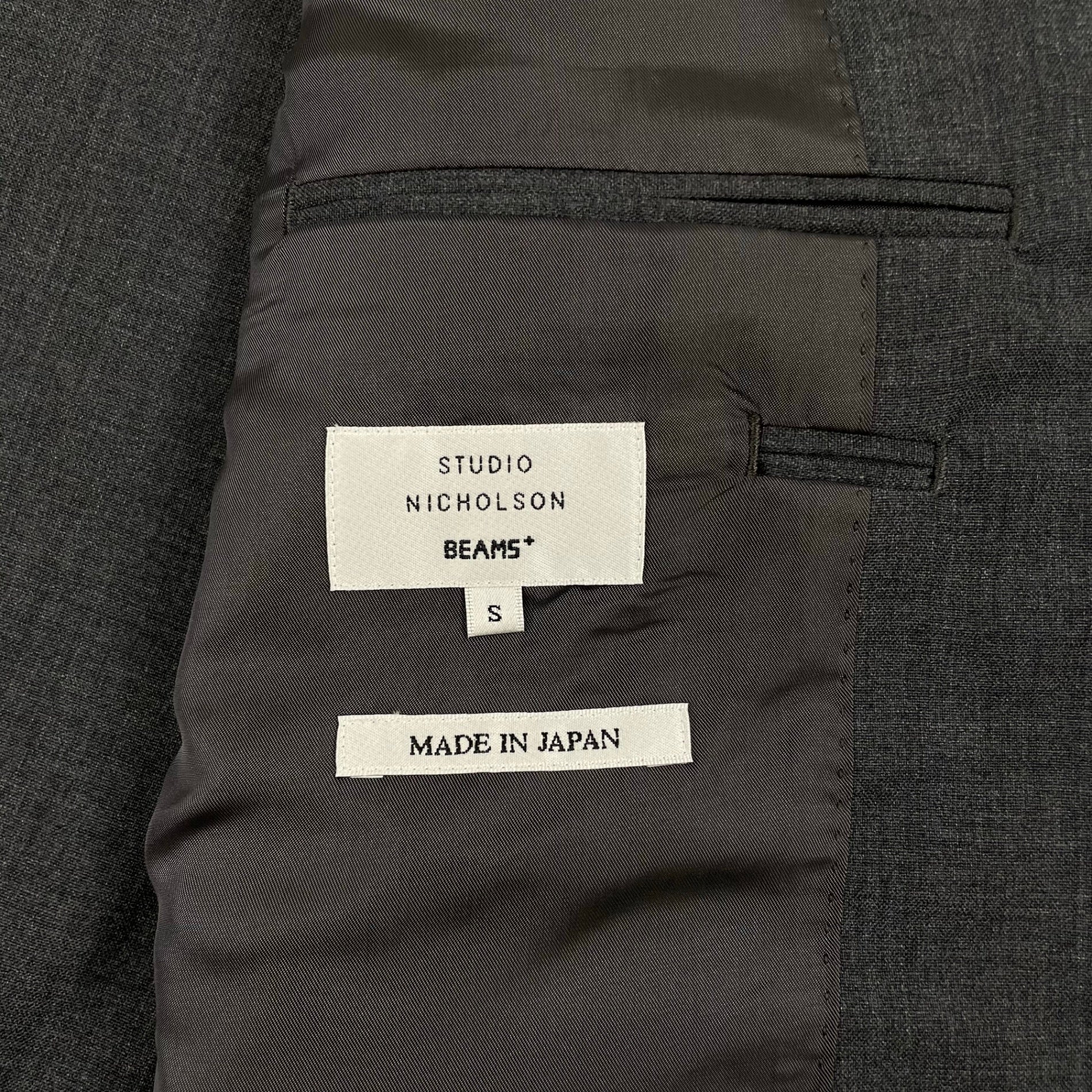 STUDIO NICHOLSON × BEAMS PLUS / 別注PAUL BLAZER タグ・ガーメントケース付 参考定価：100,000+tax SIZE:S
