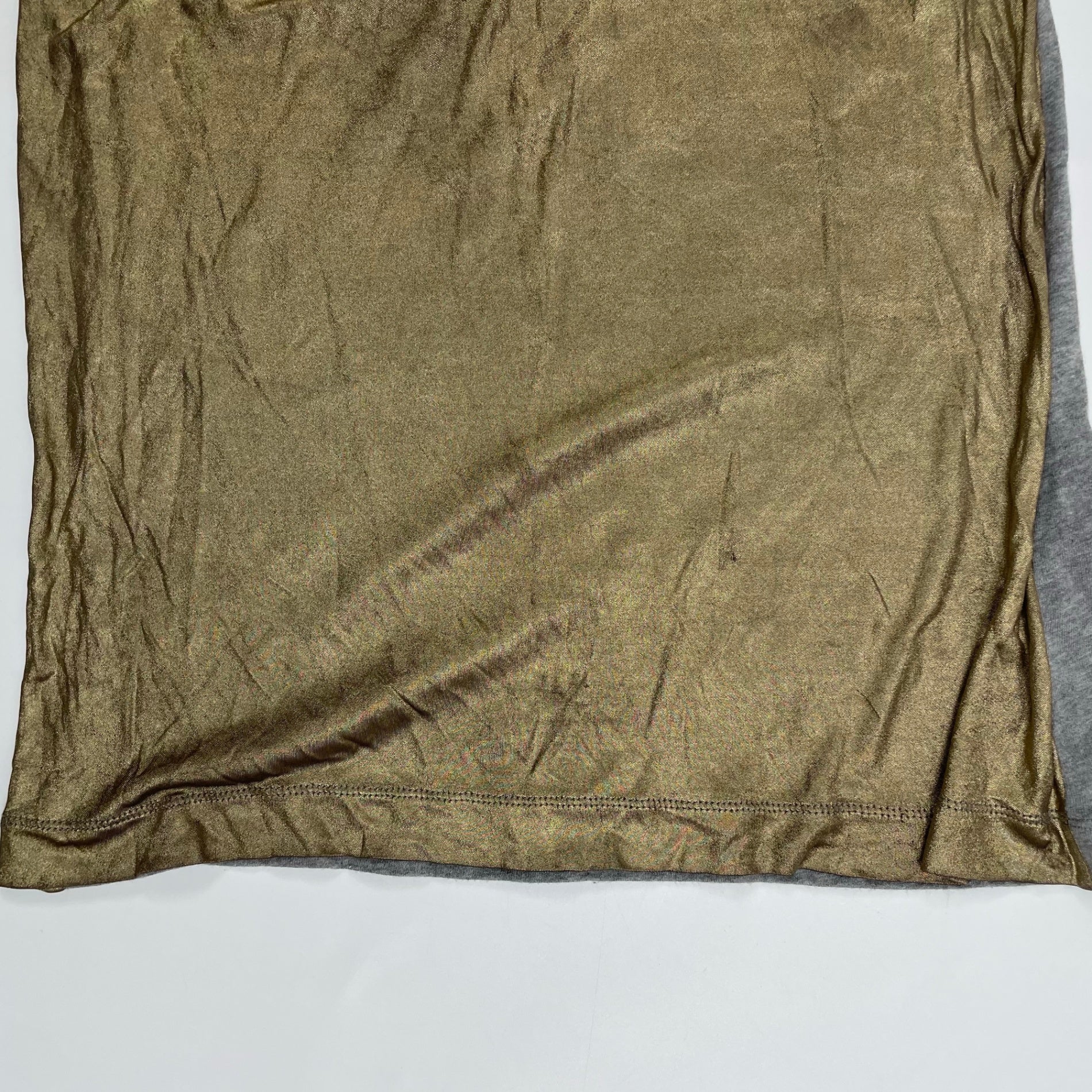 DRIES VAN NOTEN ドリスヴァンノッテン / 2トーンタンクトップ グレー×ゴールド 参考定価：30,000程度 SIZE:XS