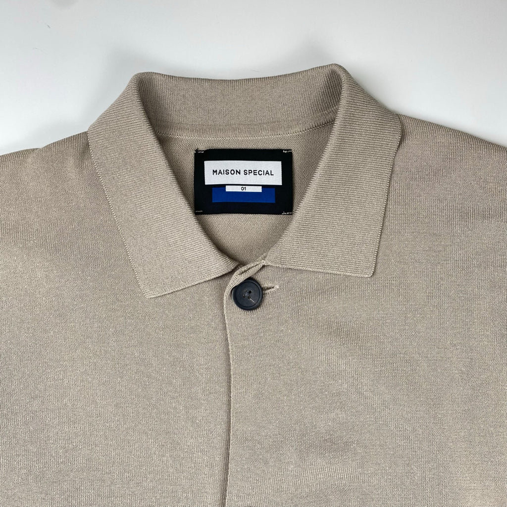 MAISON SPECIAL メゾンスペシャル / プライムオーバー ショートスリーブニットシャツ 参考定価：11,000+tax SIZE:1(L程度)