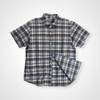 MARGARET HOWELL マーガレットハウエル / ポケット付 半袖チェックシャツ 参考定価：30,000程度 SIZE：S