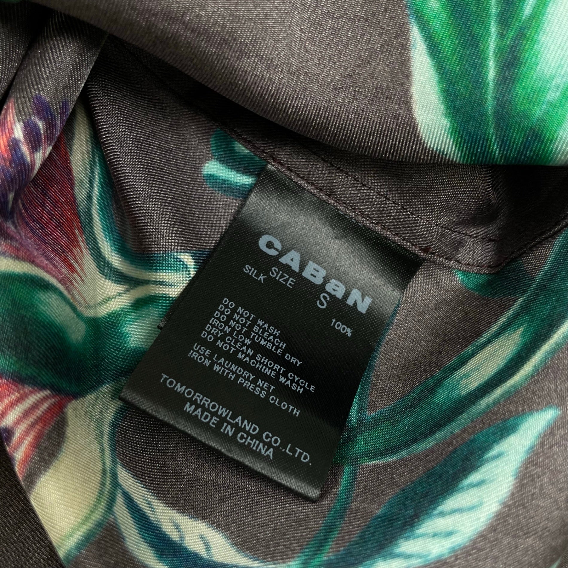 CABaN キャバン / シルクツイルIBIZAプリントシャツ 参考定価：43,000+tax SIZE:S