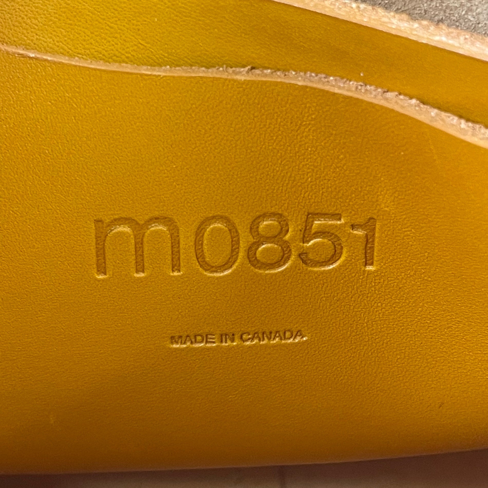 m0851 / レザーボストンバッグ トートバッグ カナダ製 極美品