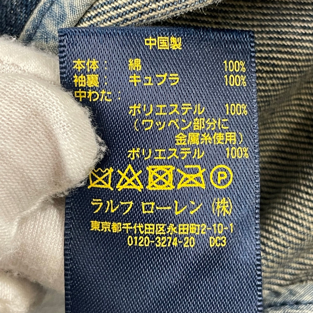 POLO RALPH LAUREN / ダブルブレストデニムブレザー 参考定価：60,000程度 SIZE:4
