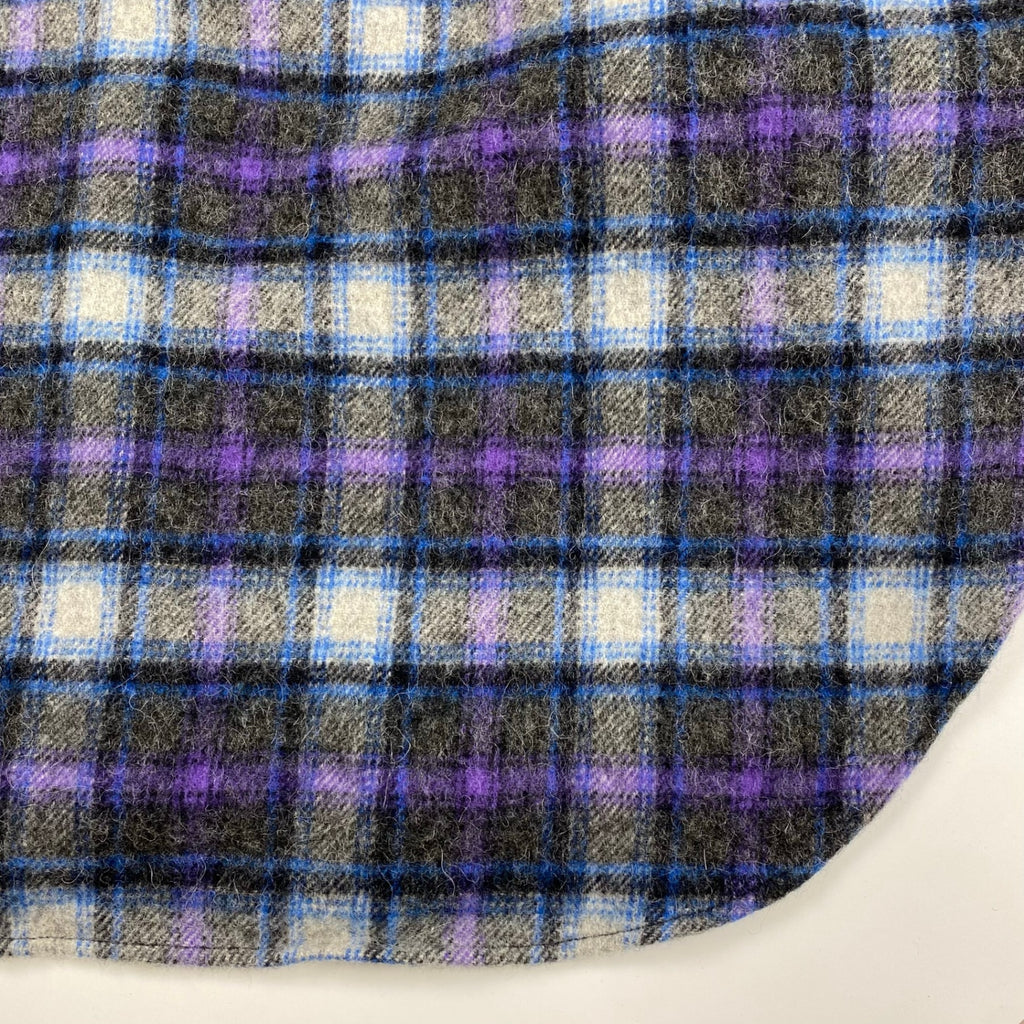 【タグ付】BEAMS PLUS ビームスプラス / Western Shirt Wool/Alpaca Plaid Shaggy ウエスタン フランネル チェックシャツ SIZE:M