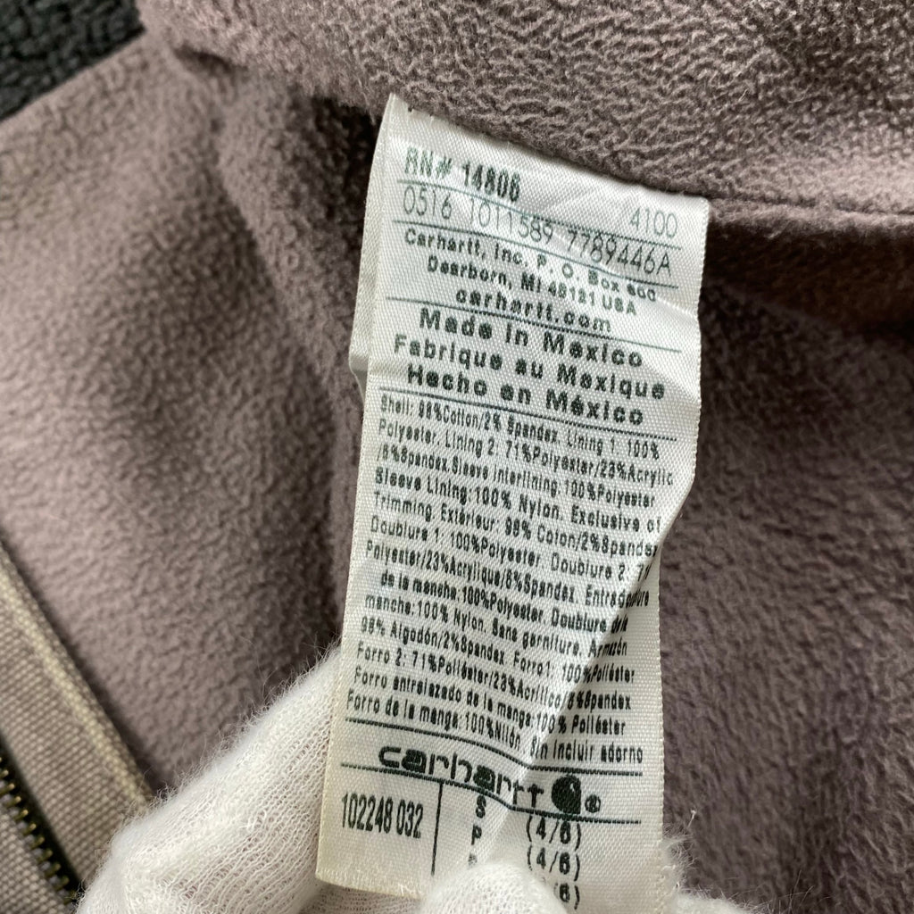 【珍品】 carhartt カーハート / キャトルミューティレーション FULL SWING ダック地 ジャケット チョコレートカラー 「キャトられ」ワッペン SIZE：S