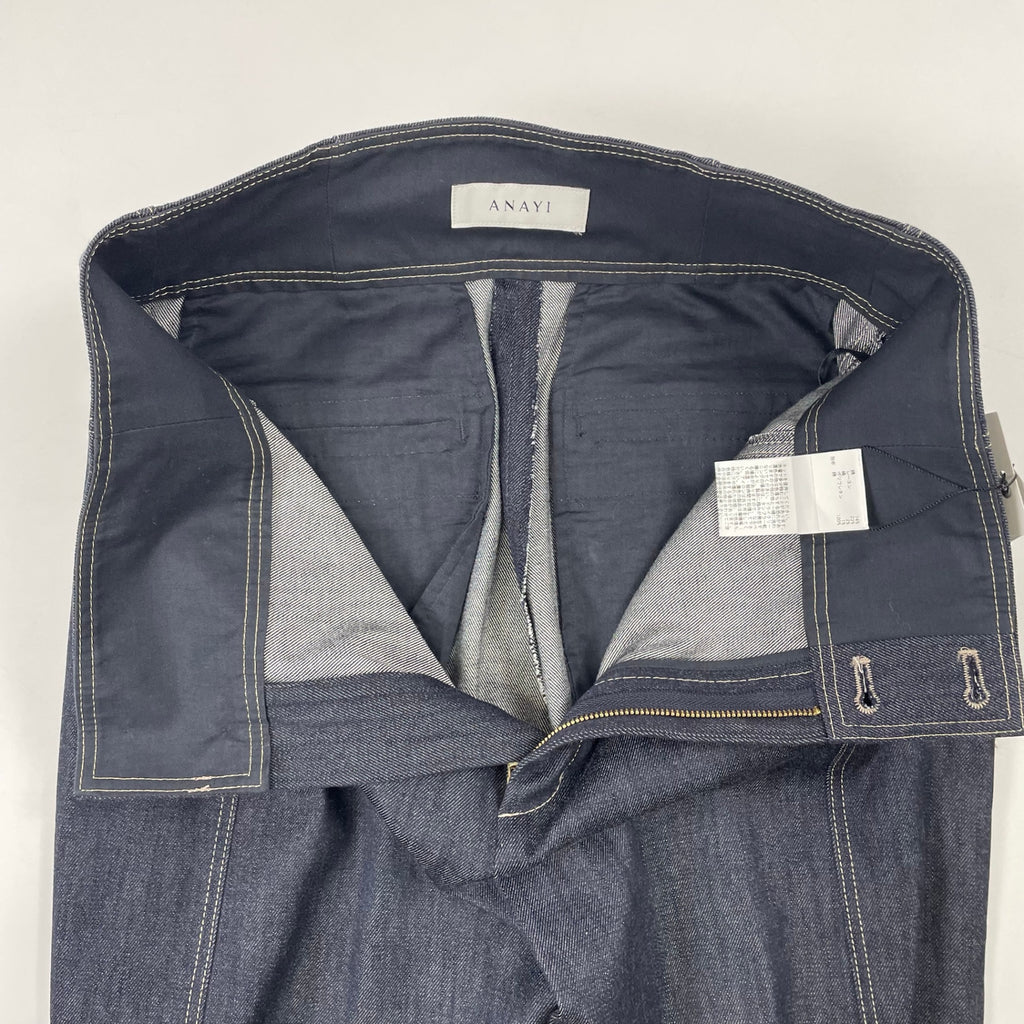 ANAYI / ハイウエストデニムパンツ 未使用品 参考定価：36,000+tax SIZE:38