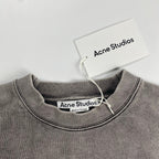 【タグ付】 Acne Studios アクネストゥディオズ / Blurred Logo Sweatshirt 短丈 スウェット ロゴ Faded Grey 23AW 参考定価：59,000+tax SIZE:S