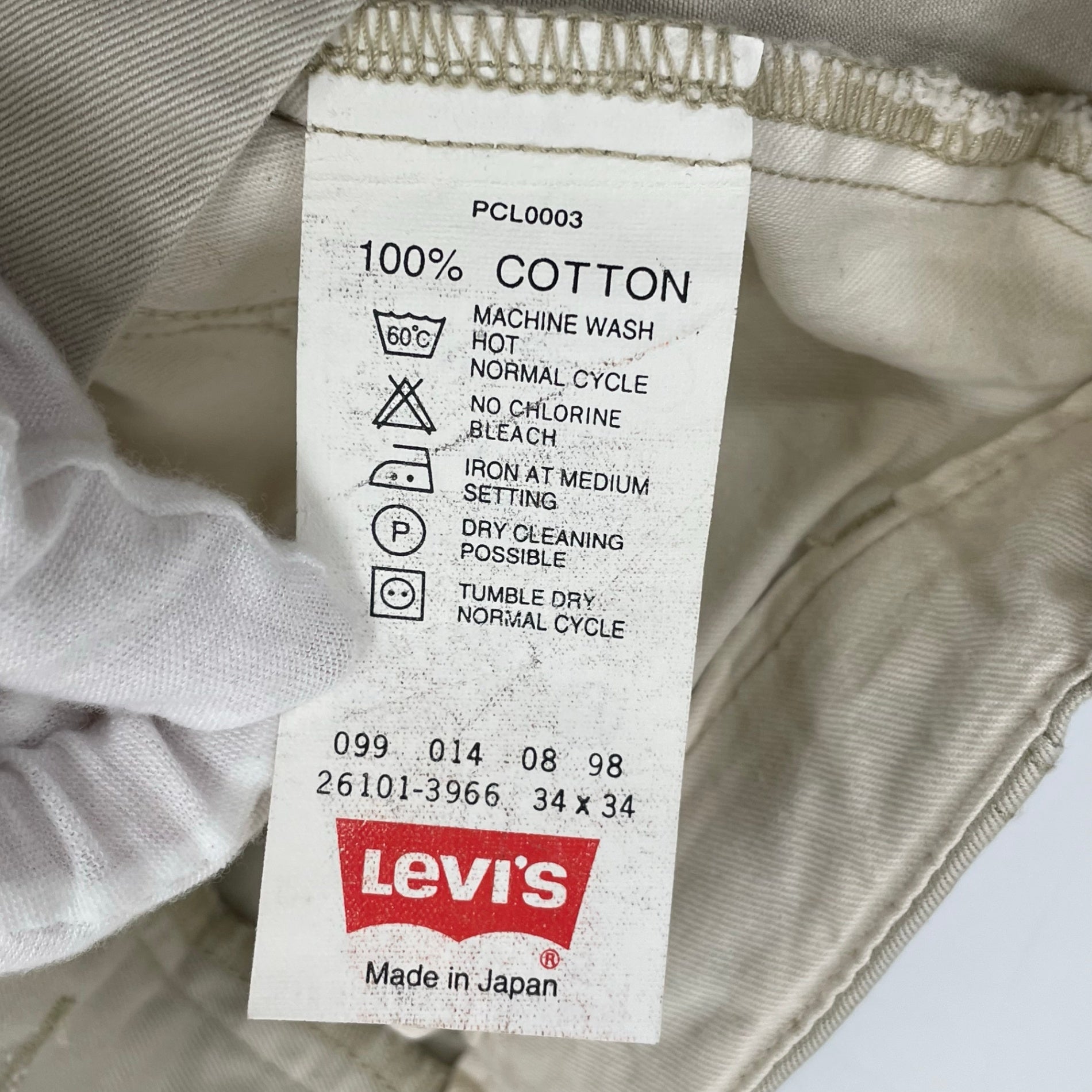 Levi's / 90s M-1943タイプ軍チノ SIZE:34×34