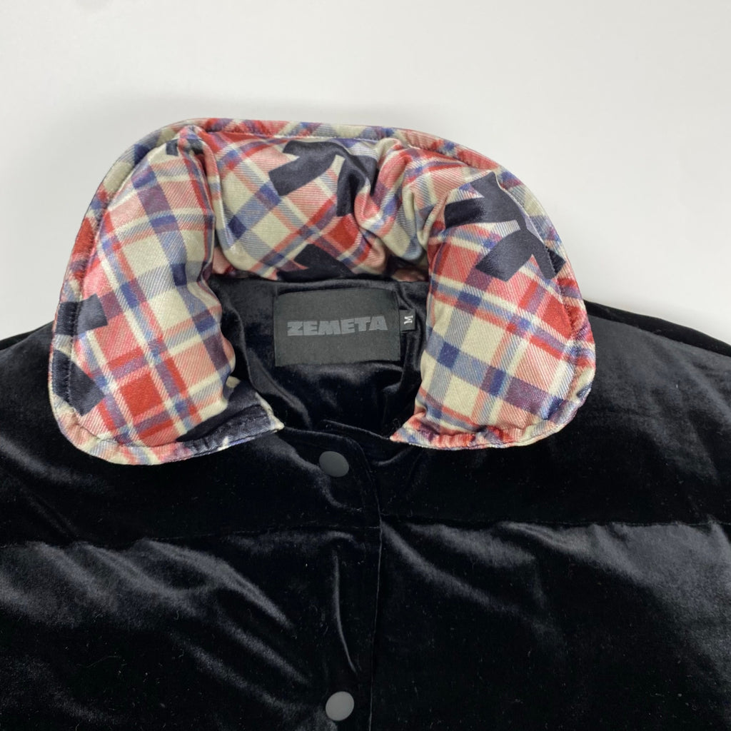 ZEMETA ゼメタ / ベロア インサレーションジャケット クロップド 参考定価：40,000程度 SIZE:M