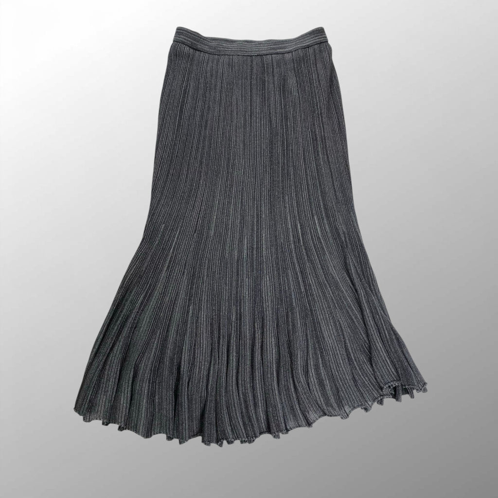 VINTAGE ヴィンテージ / プリーツセットアップ リュネビル刺繍 グレー SIZE:M-L